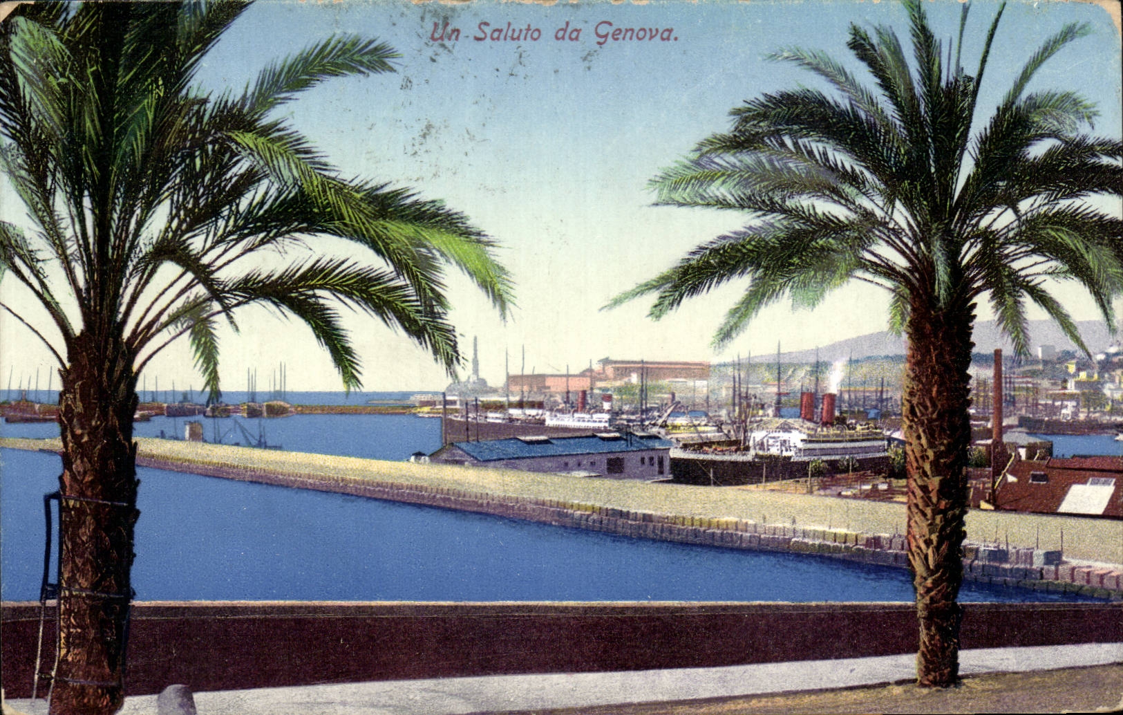 Italy Italia CPa a saluto da Genova