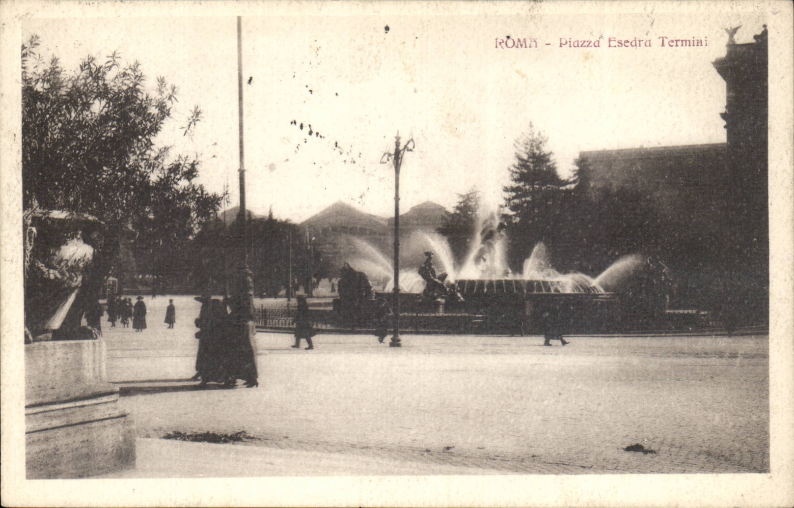 Italy Italia CPA Roma Piazza Esedra Final