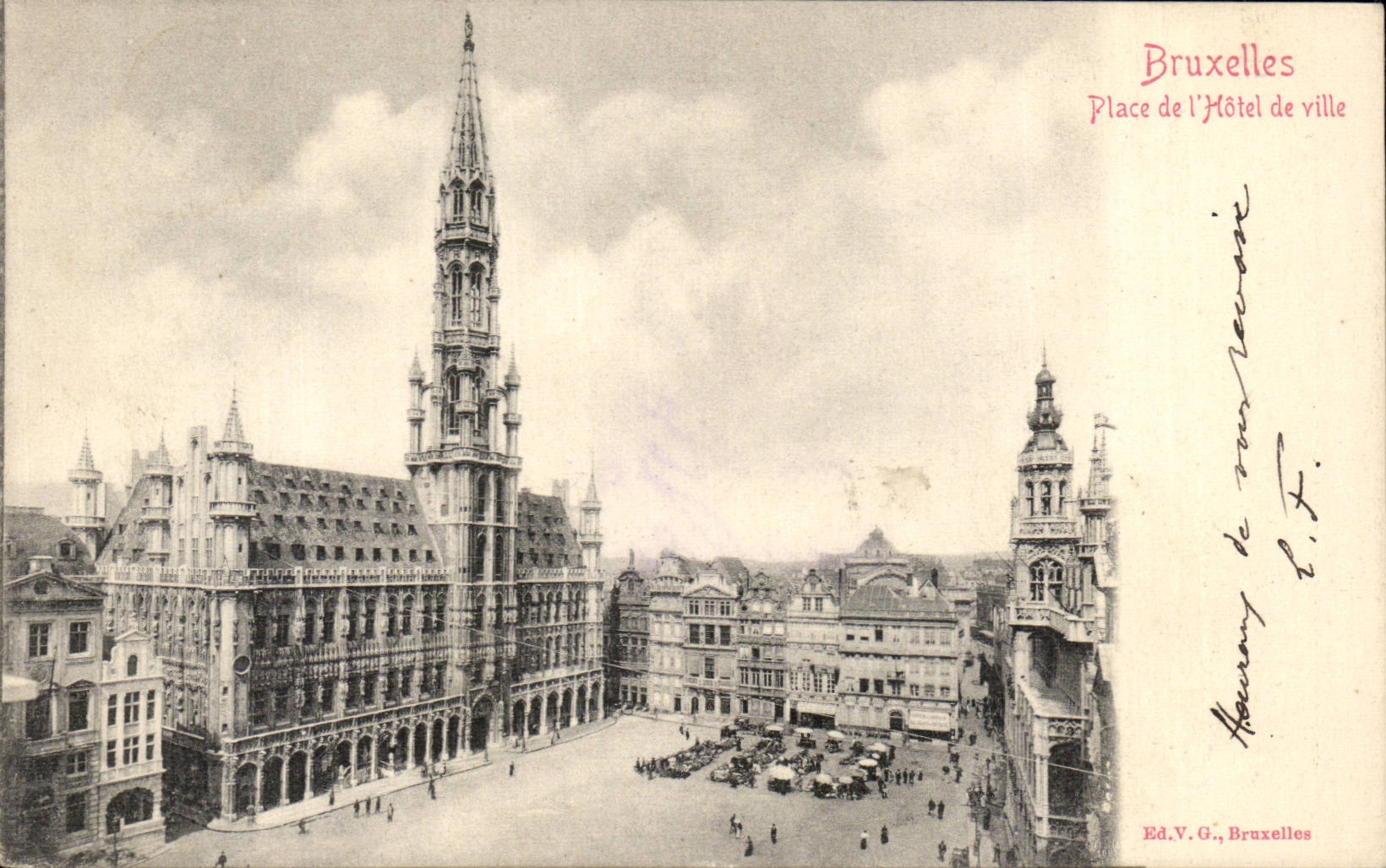 Belgie Belgium Brussels CPA Places town hall