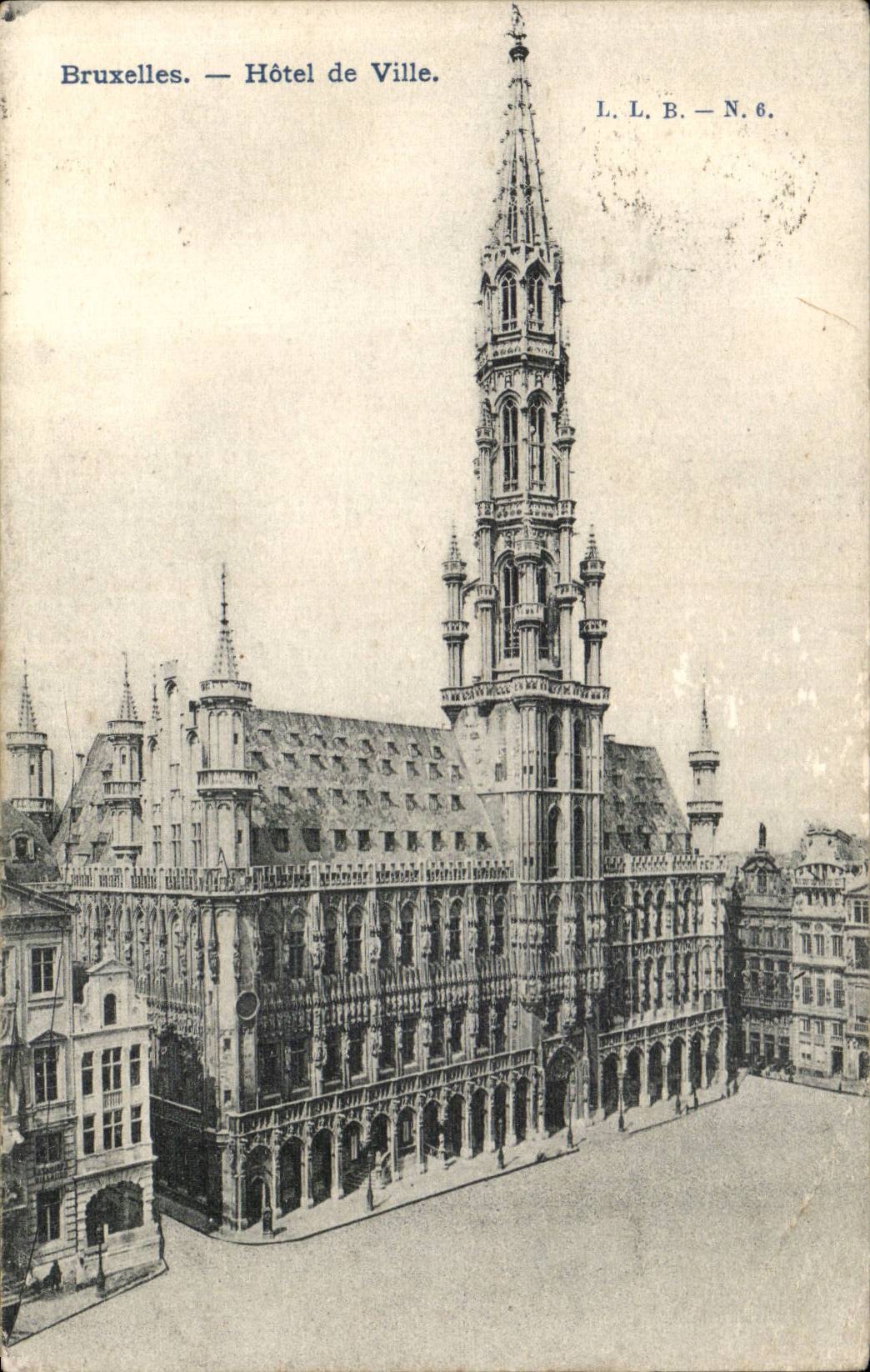 Belgie Belgium Brussels CPA Town hall