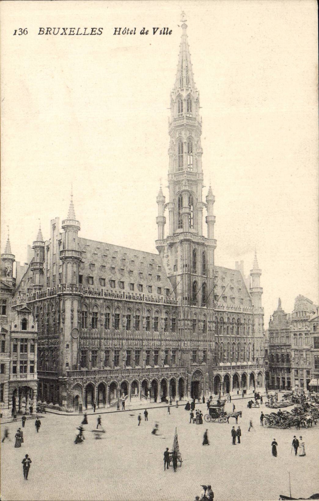 Belgie Belgium Brussels CPA Town hall