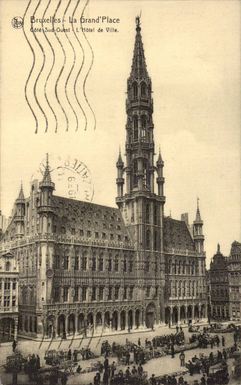 Belgie Belgium CPA Brussels the large one places