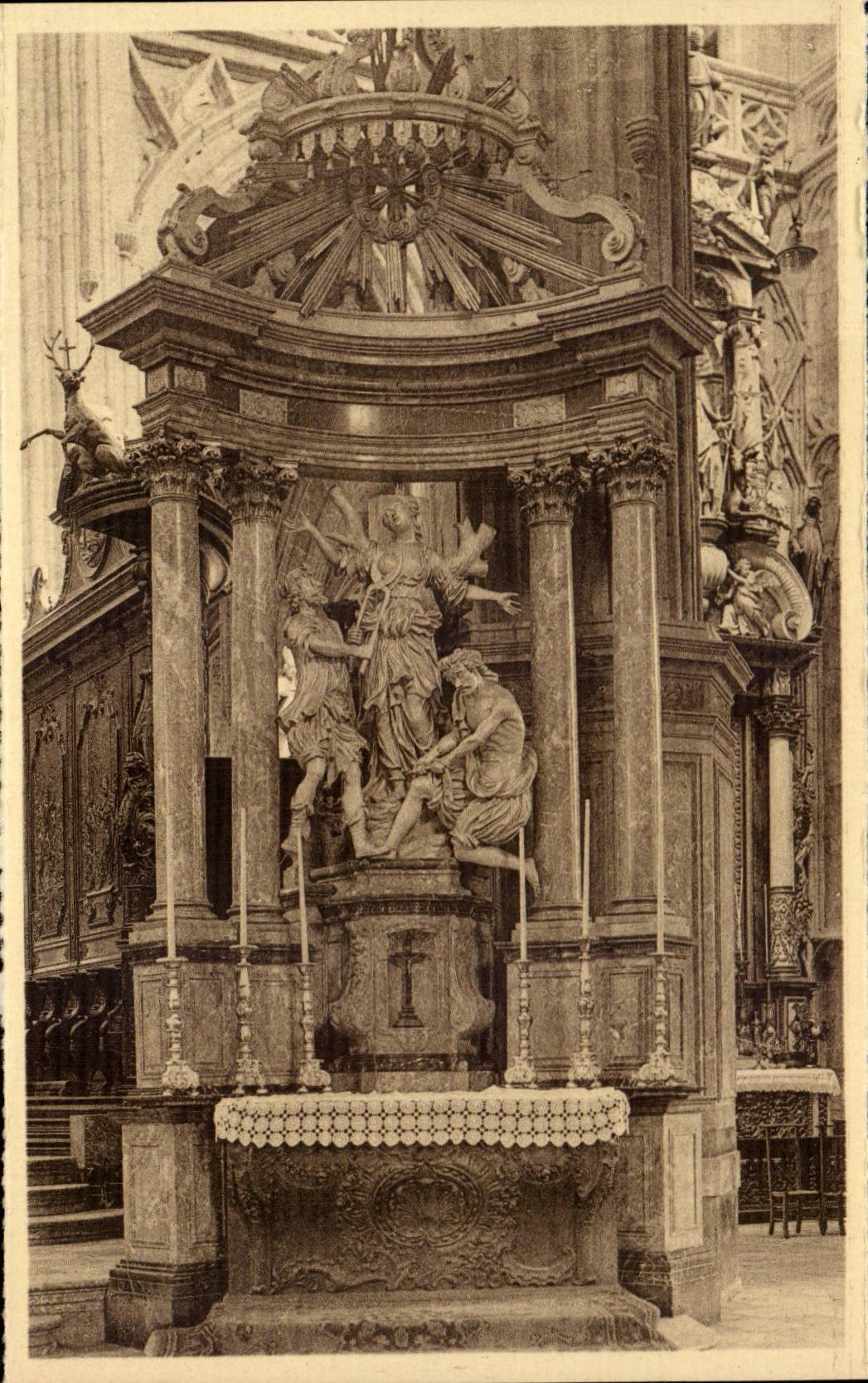 Belgie Belgium CPA St Hubert the basilica