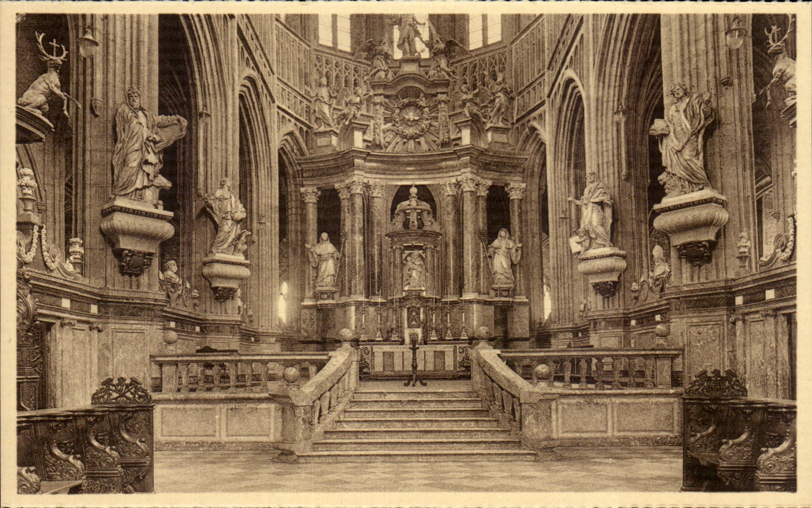 Belgie Belgium CPA St Hubert the basilica