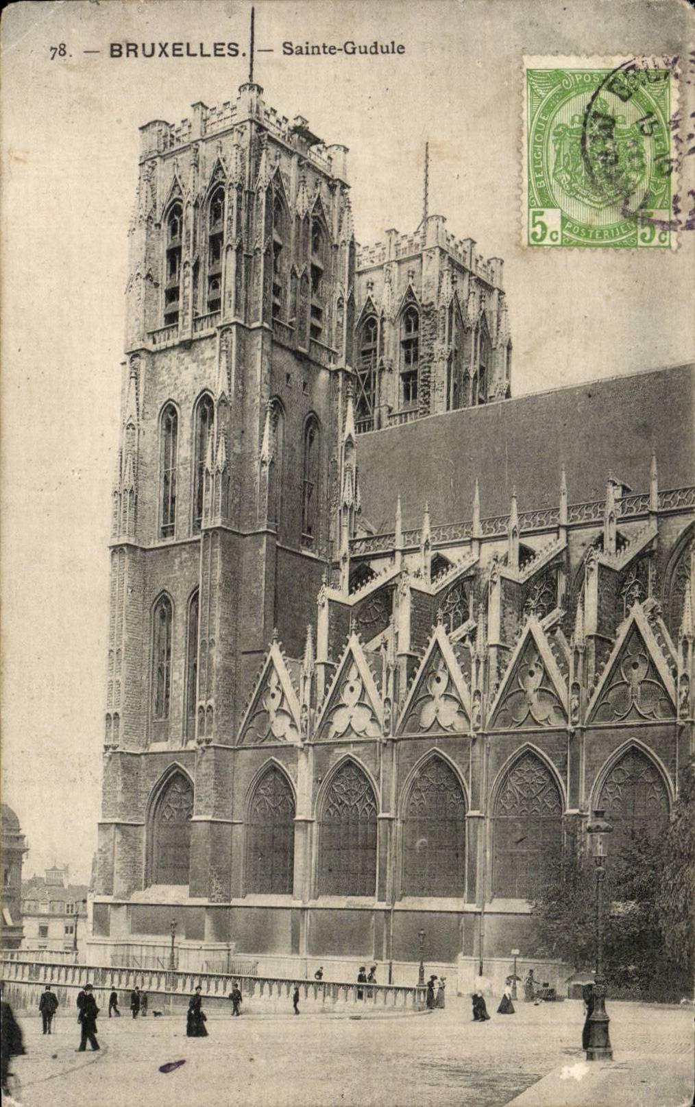 Belgie Belgium CPA Brussels Sainte Gudule