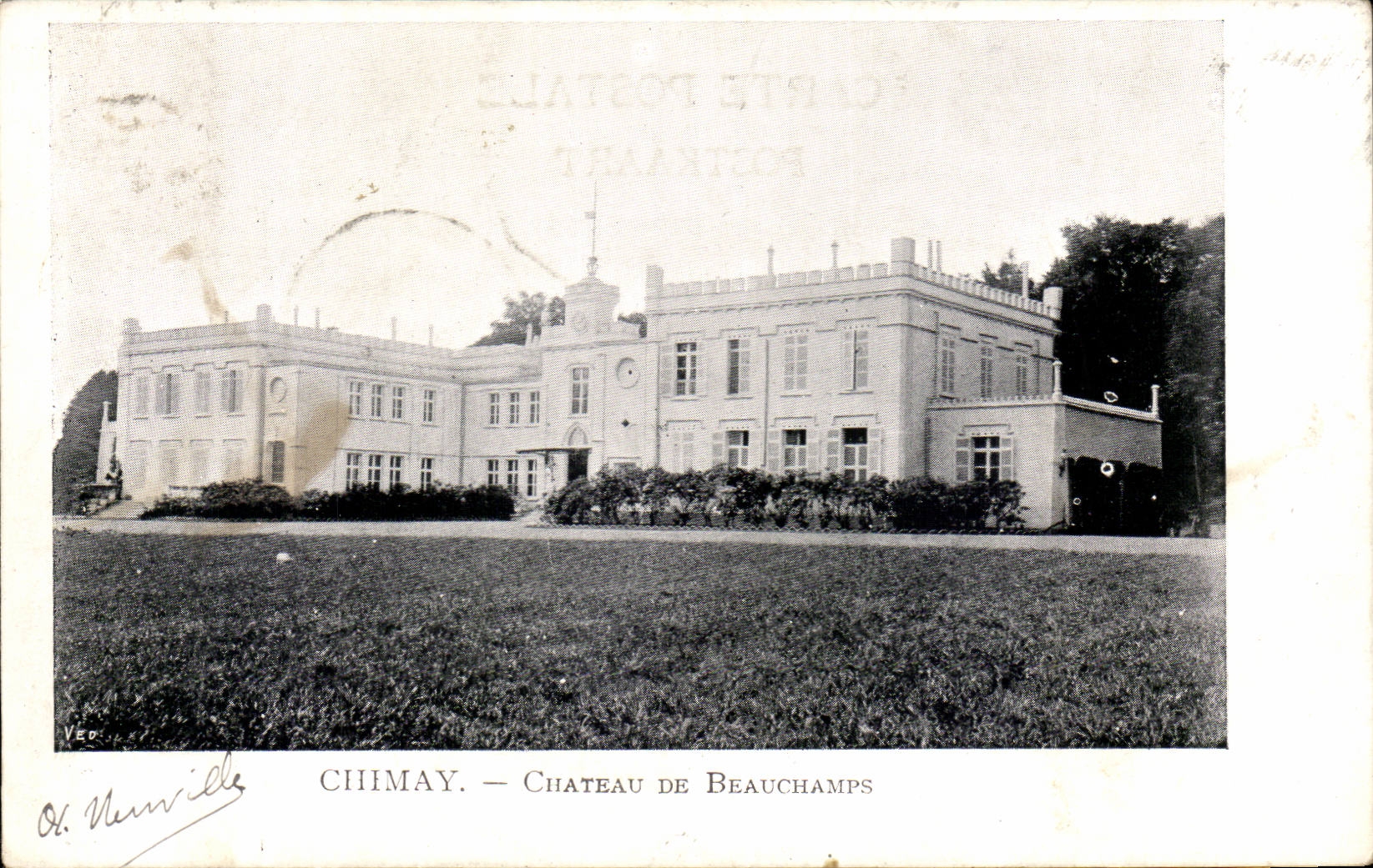 CPA Belgium Chimay Castle of Beauchamps