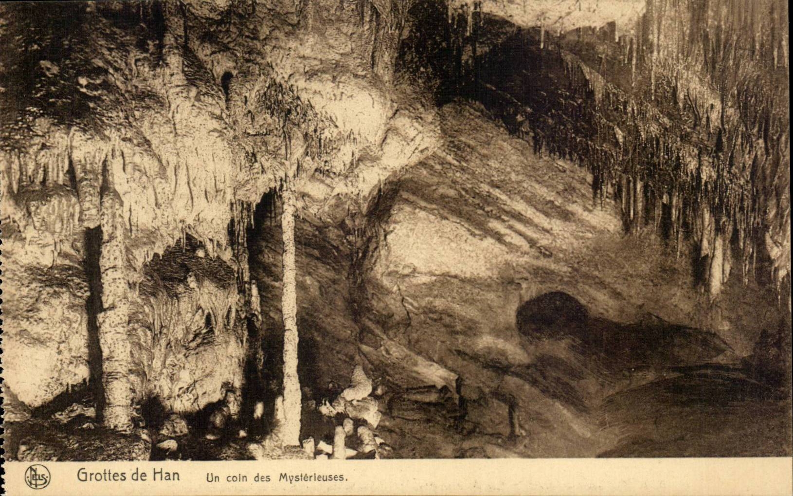 CPA Belgium Caves of Han a corner of the mysterious ones