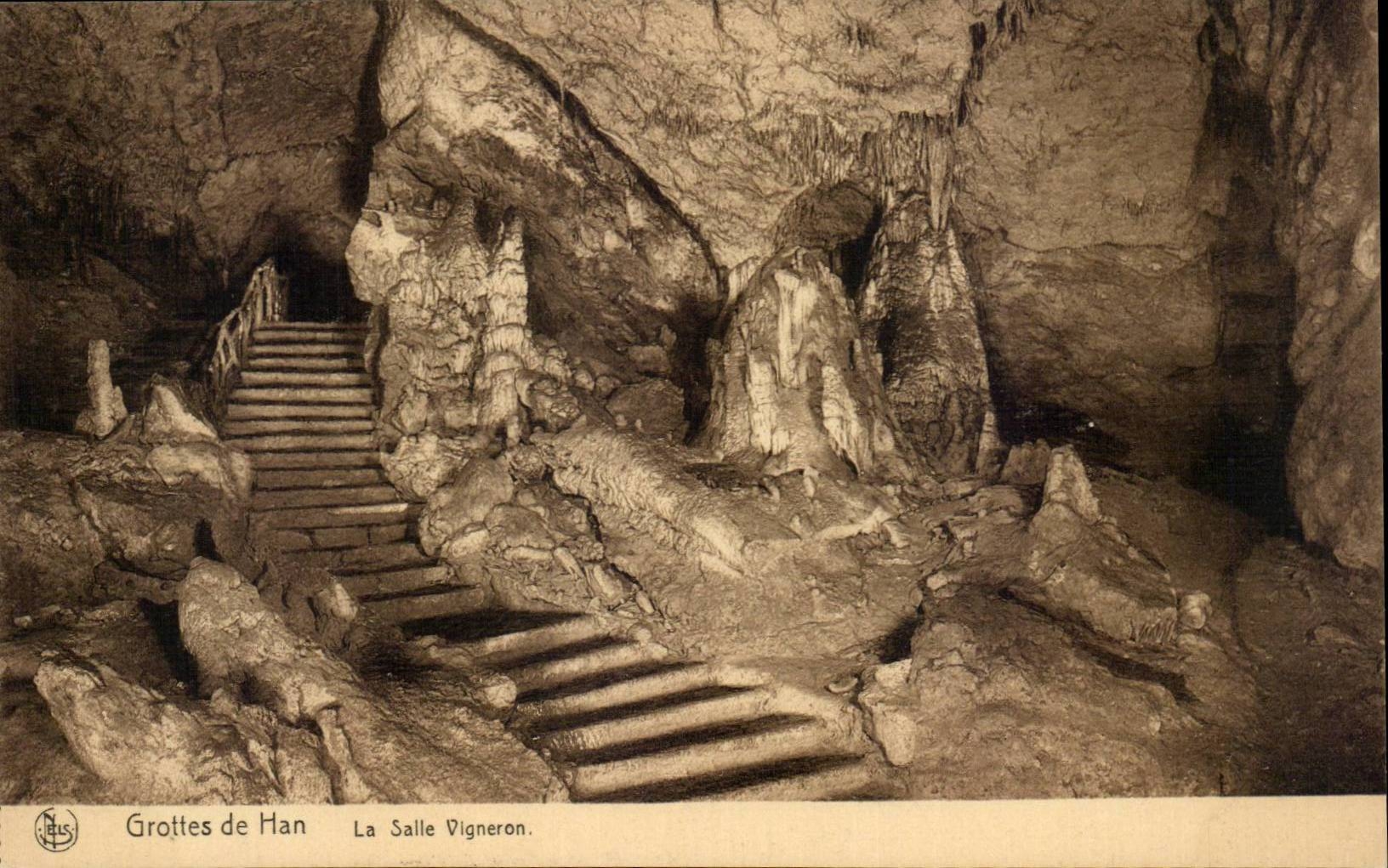 CPA Belgium Caves of Han the room vine grower