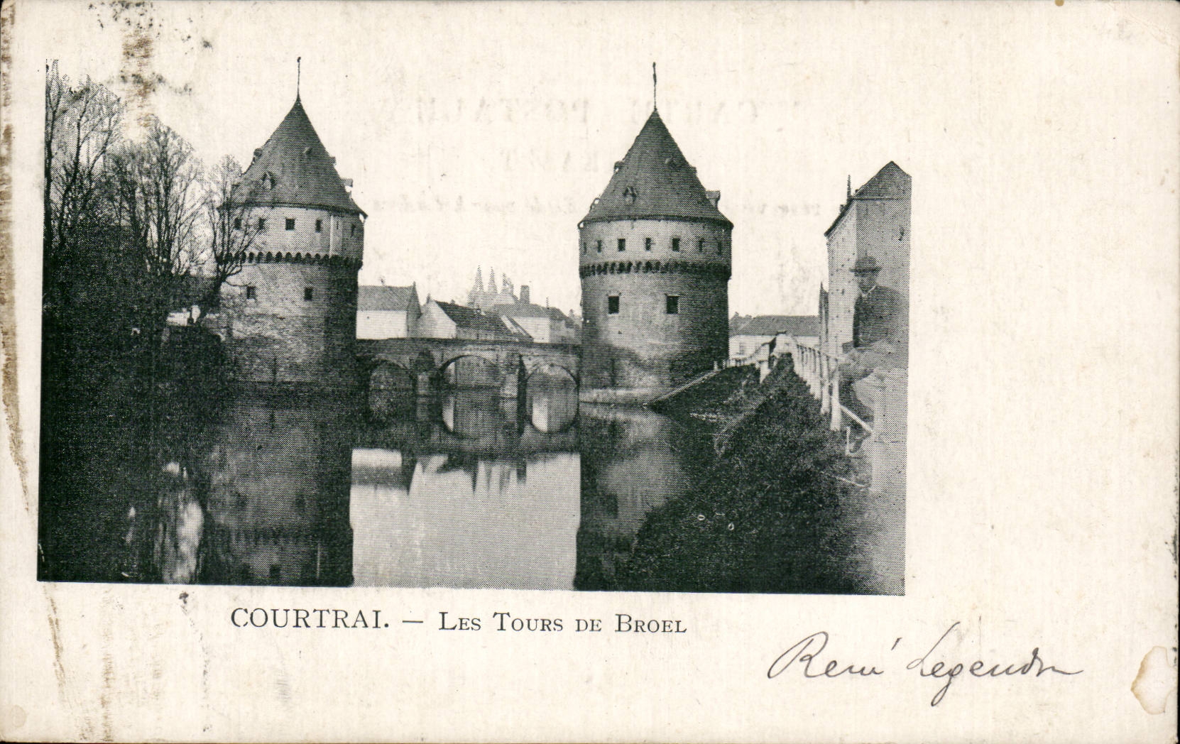 CPA Belgium Courtrai Tours of Broel