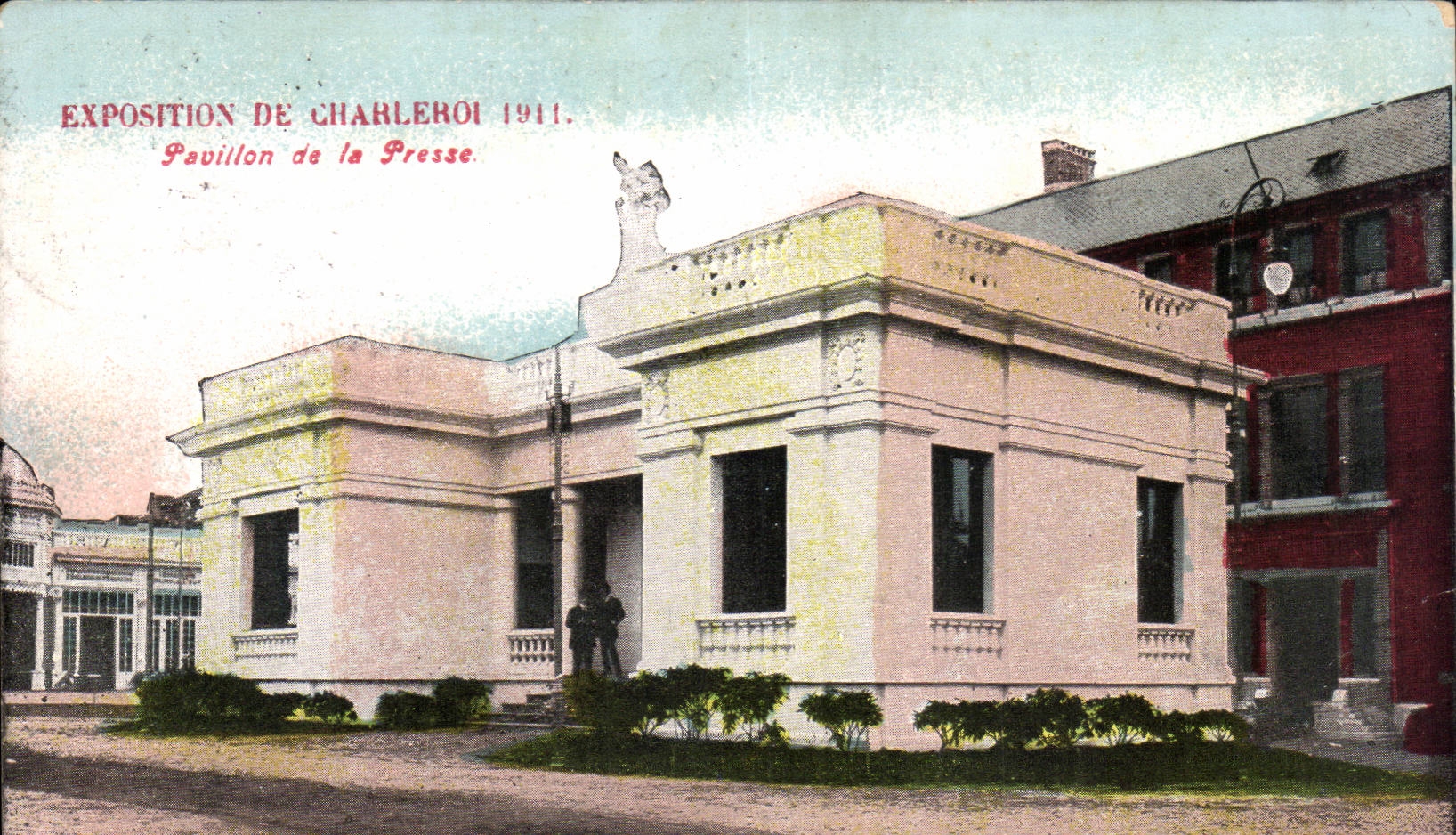 CPA Belgium Fair of Charleroi 1911 House of the press