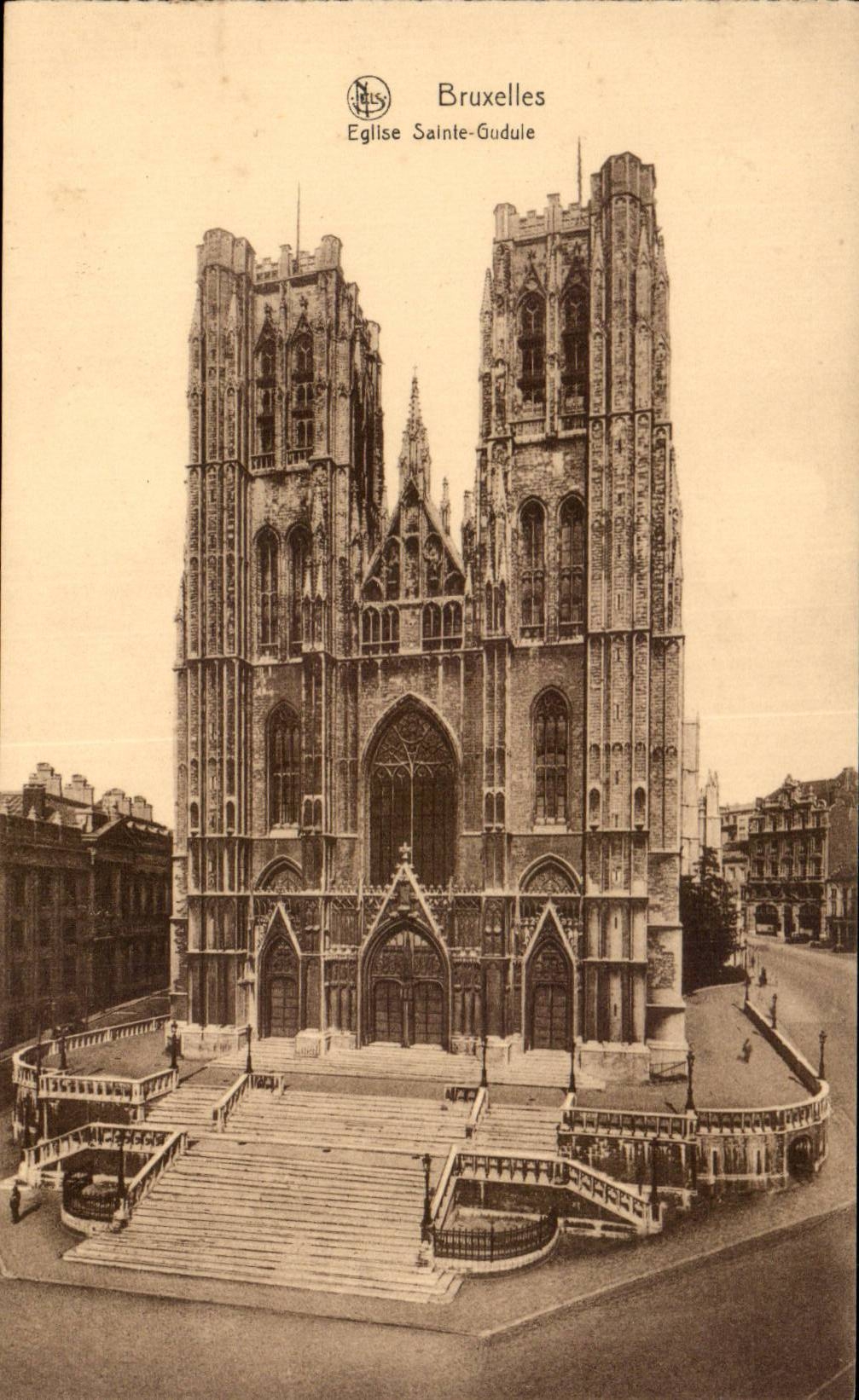 CPA Belgium Brussels Church Sainte Gudule