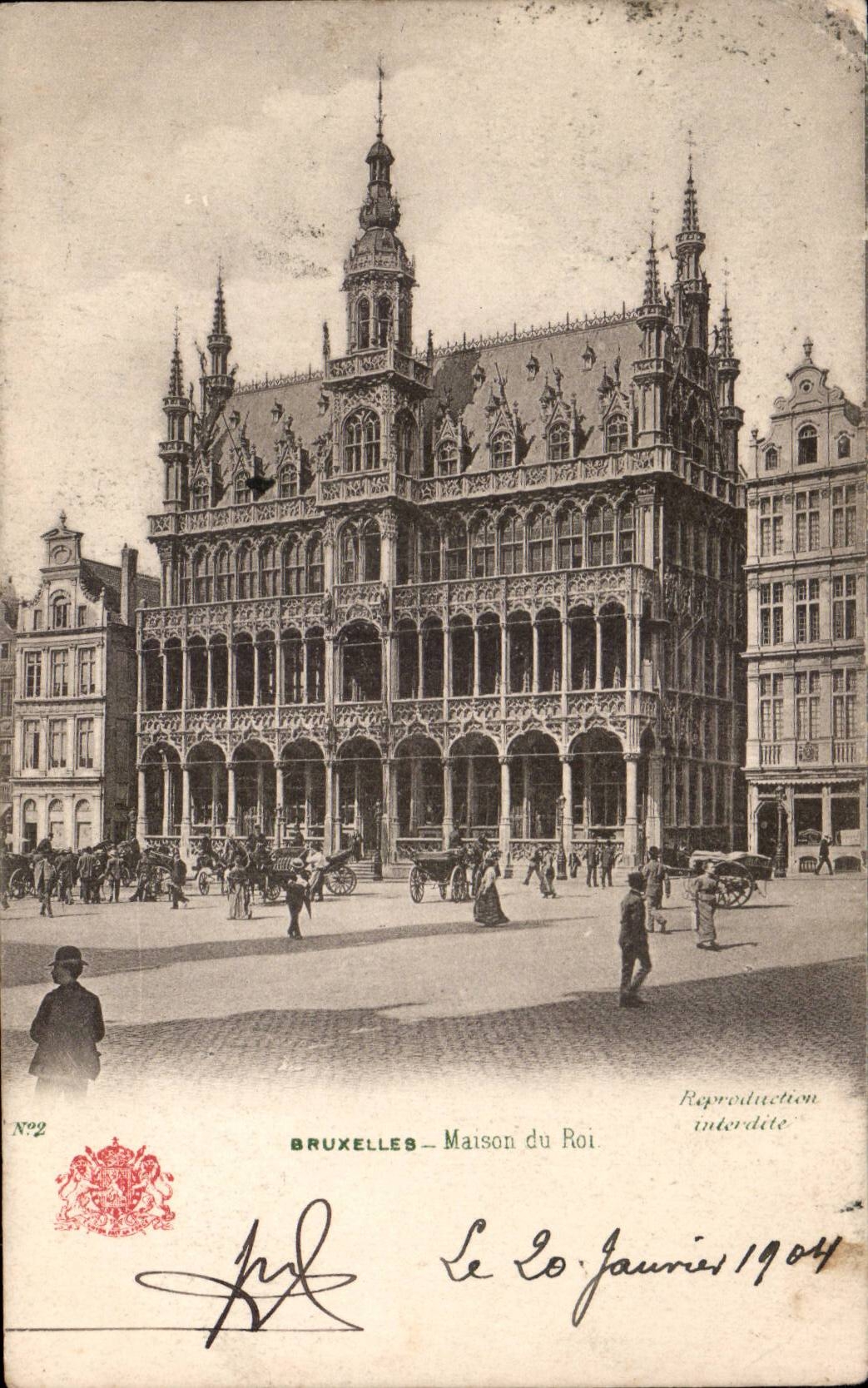 CPA Belgium Brussels House of the king