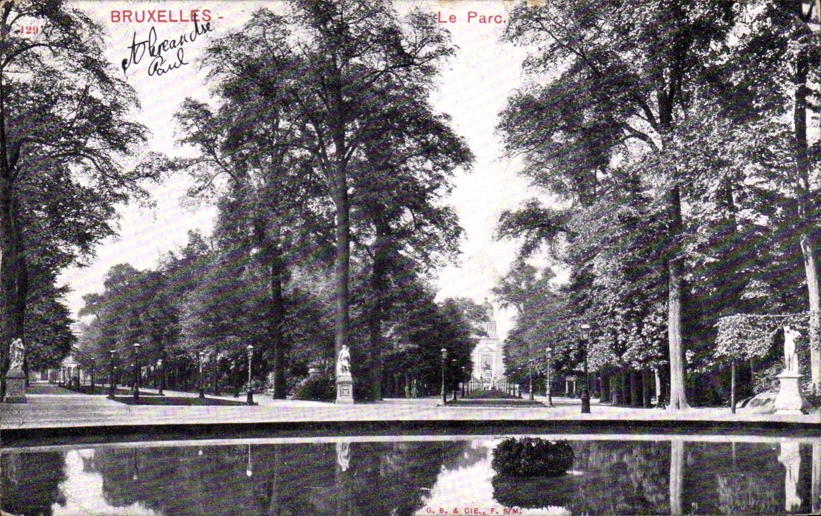 CPA Belgium Brussels the park