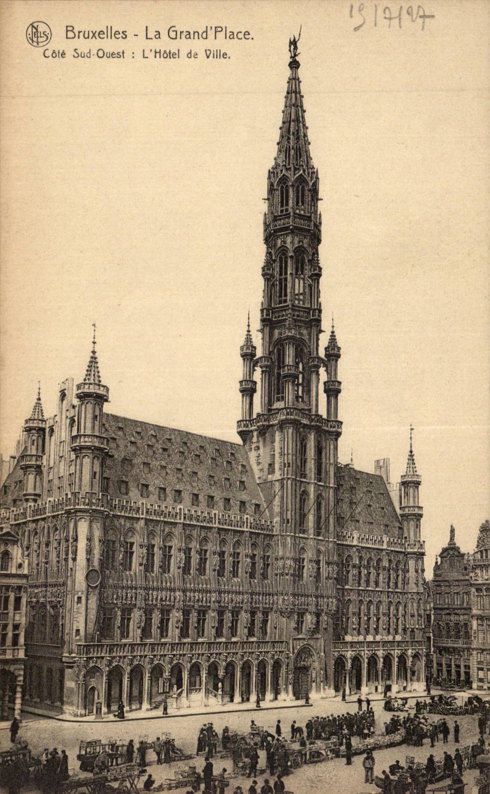 CPA Belgium Brussels western Southern part the town hall
