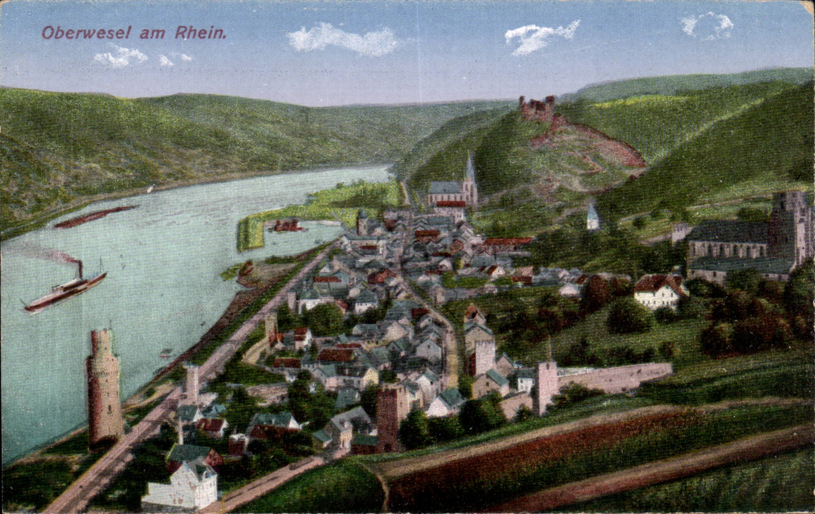 CPA Oberwesel amndt Rhein