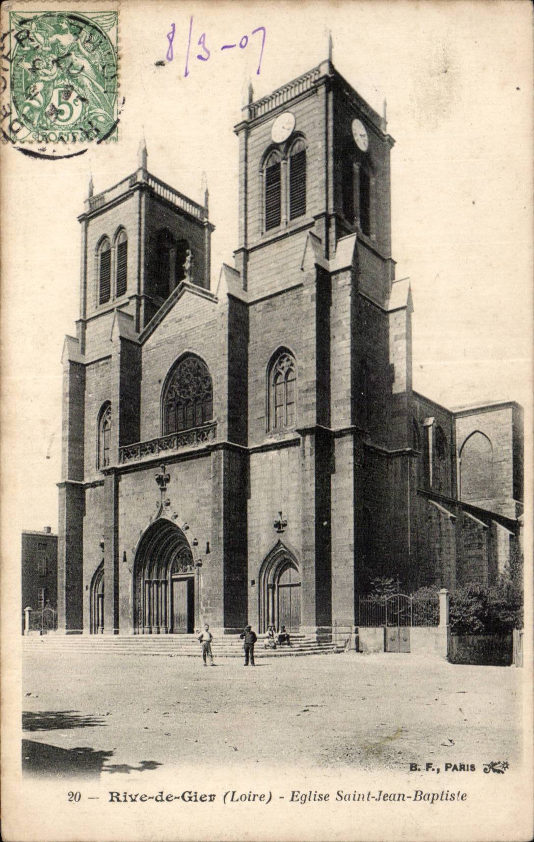 CPA Rivets of Gier Eglise Saint Jean Baptiste