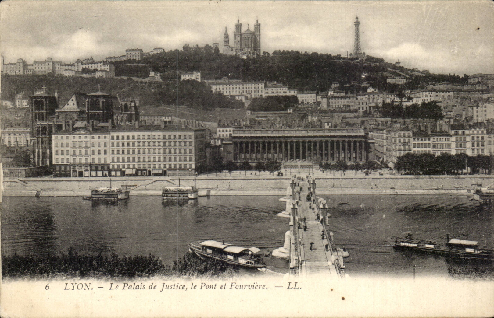Lyon CPA law courts the bridge and Fourviere