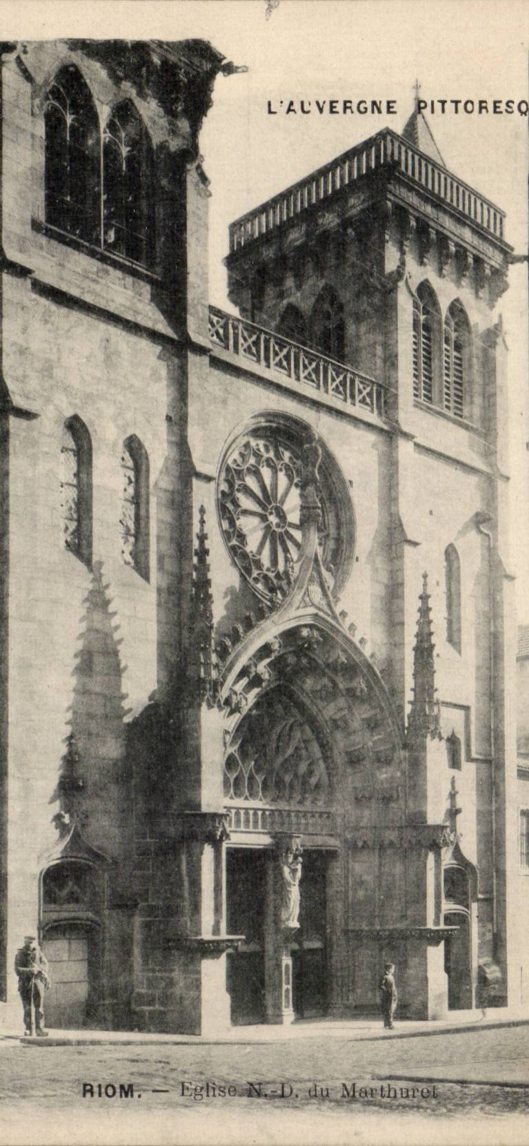 CPA Riom Eglise ND de marthuret