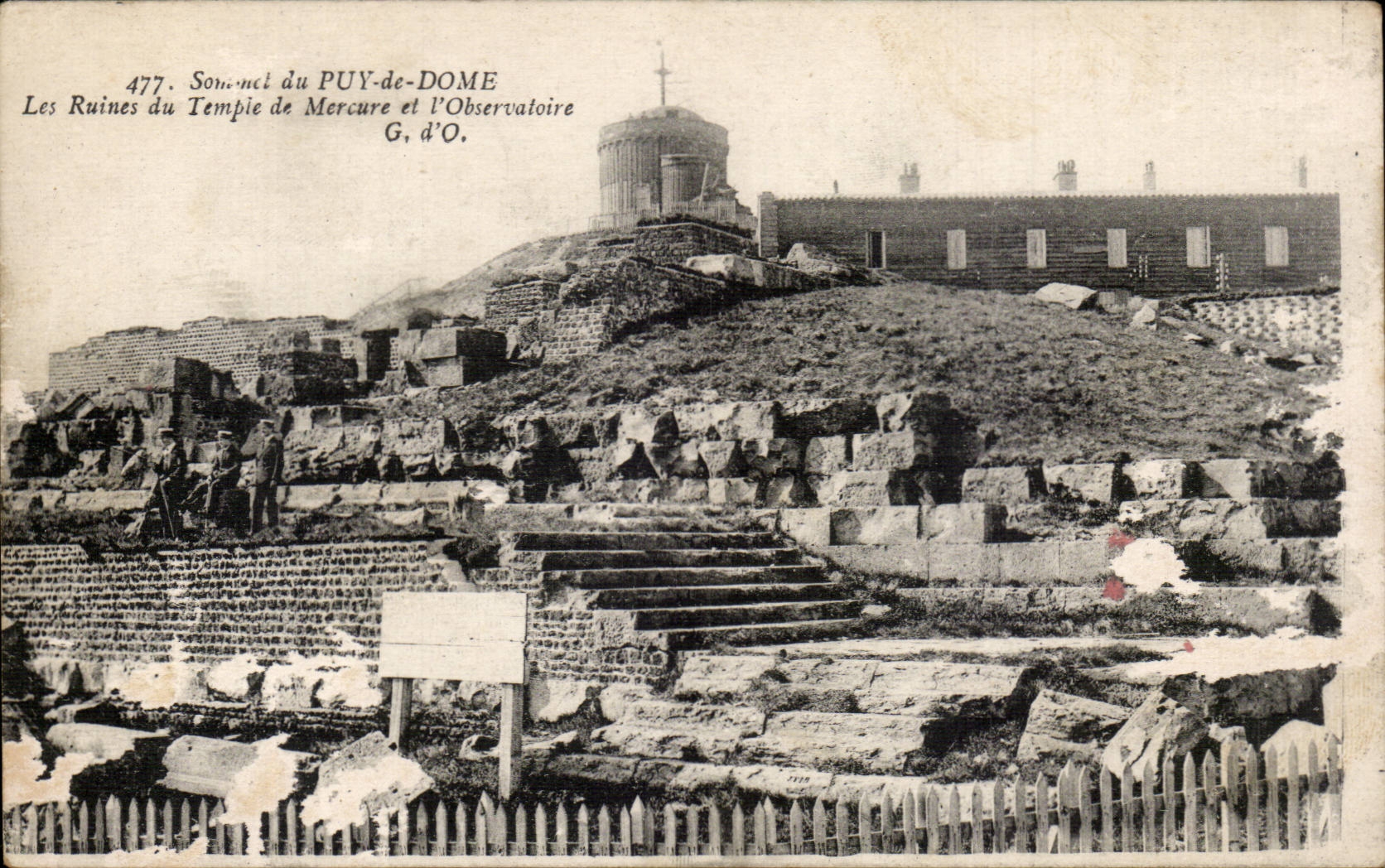 CPA Summit of Puy de Dome ruins of the mercury temple and the observatory