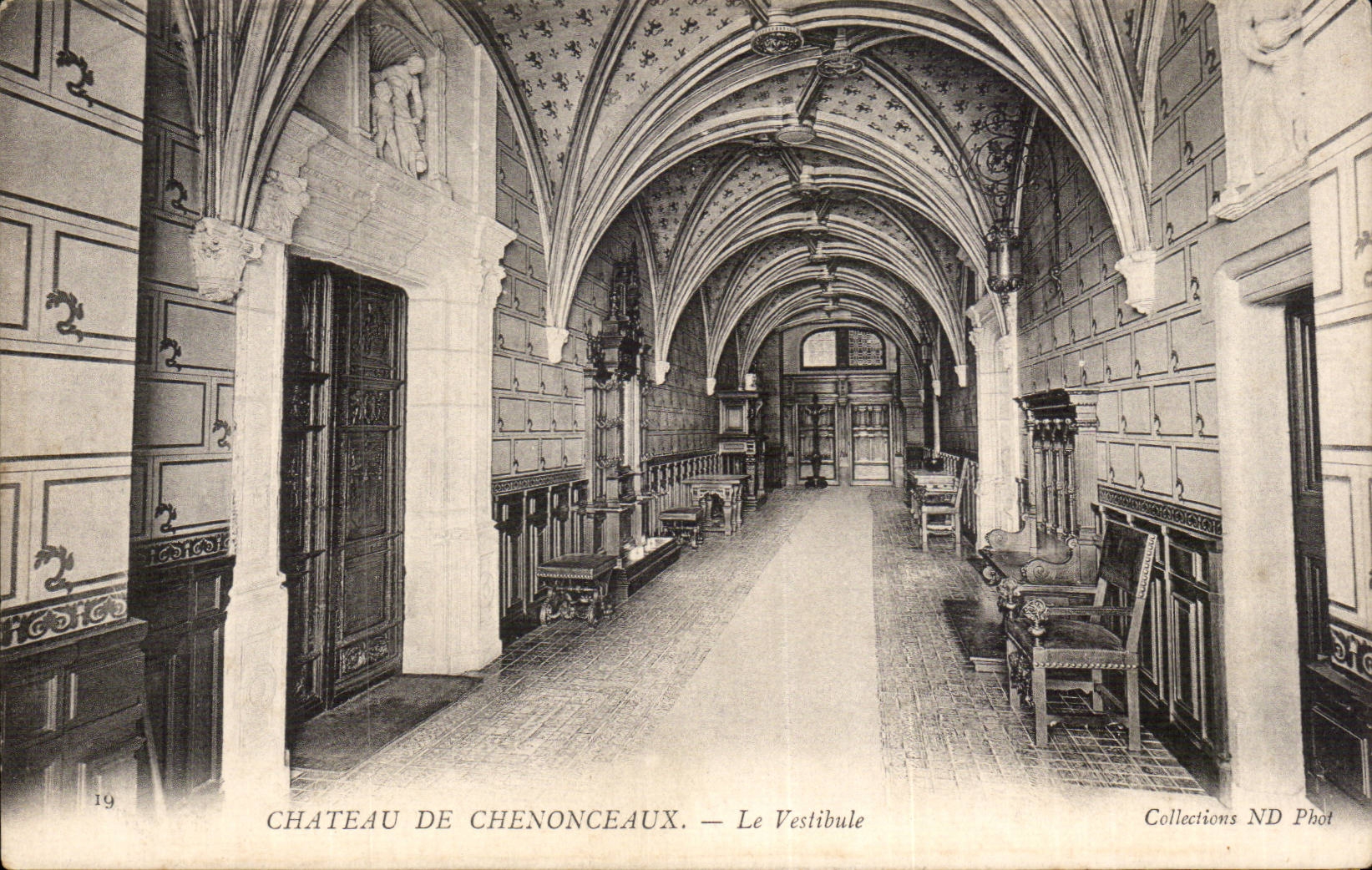 Chenonceaux CPA Le chateau Le Vestibule