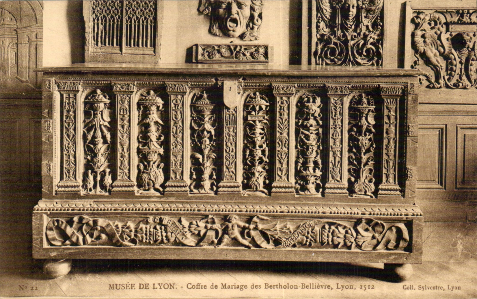 CPA Lyon Musee of Lyon Cases marriage of Bertholon Bellievre
