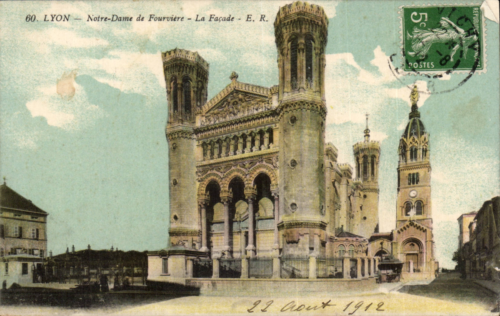 CPA Lyon Notre Dame de Fourviere the frontage