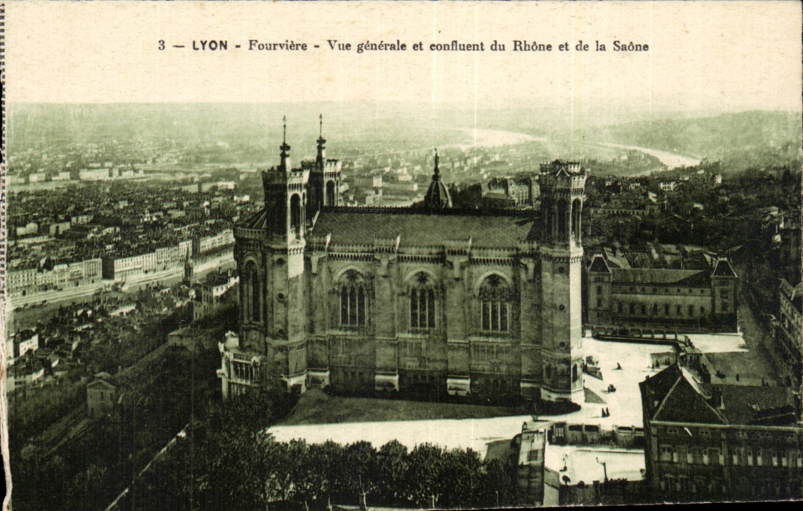 CPA Lyon Fourviere View and confluence of the Rhone and the Saone