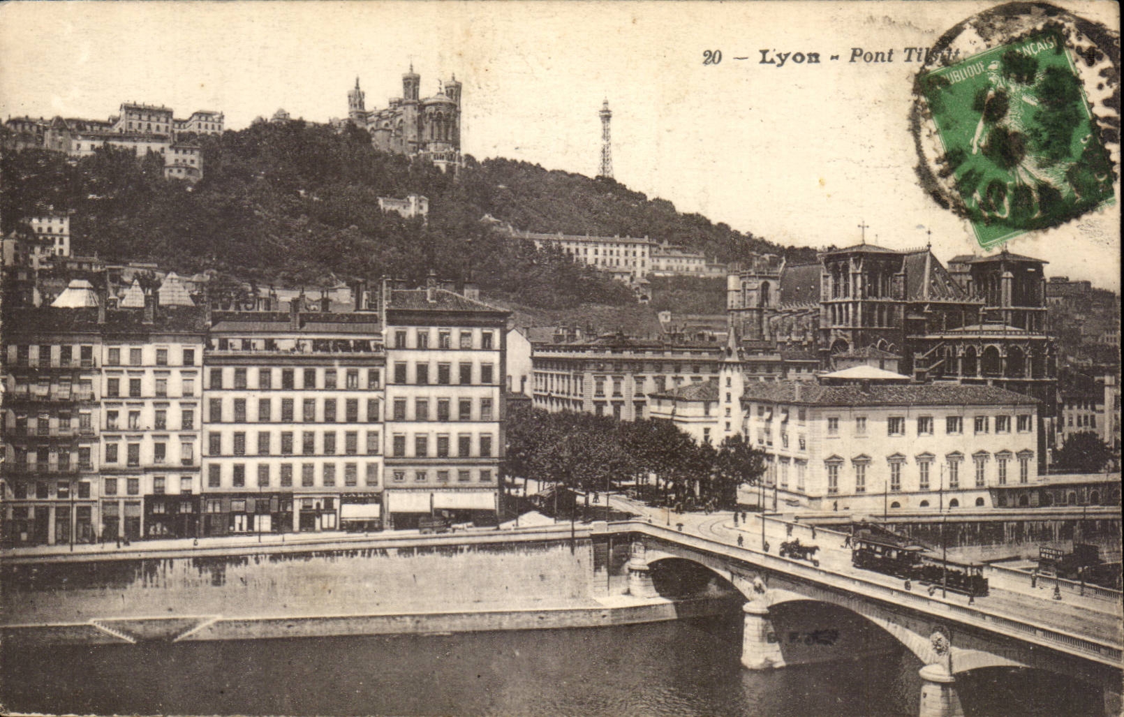 Lyon CPA the Tilsitt bridge