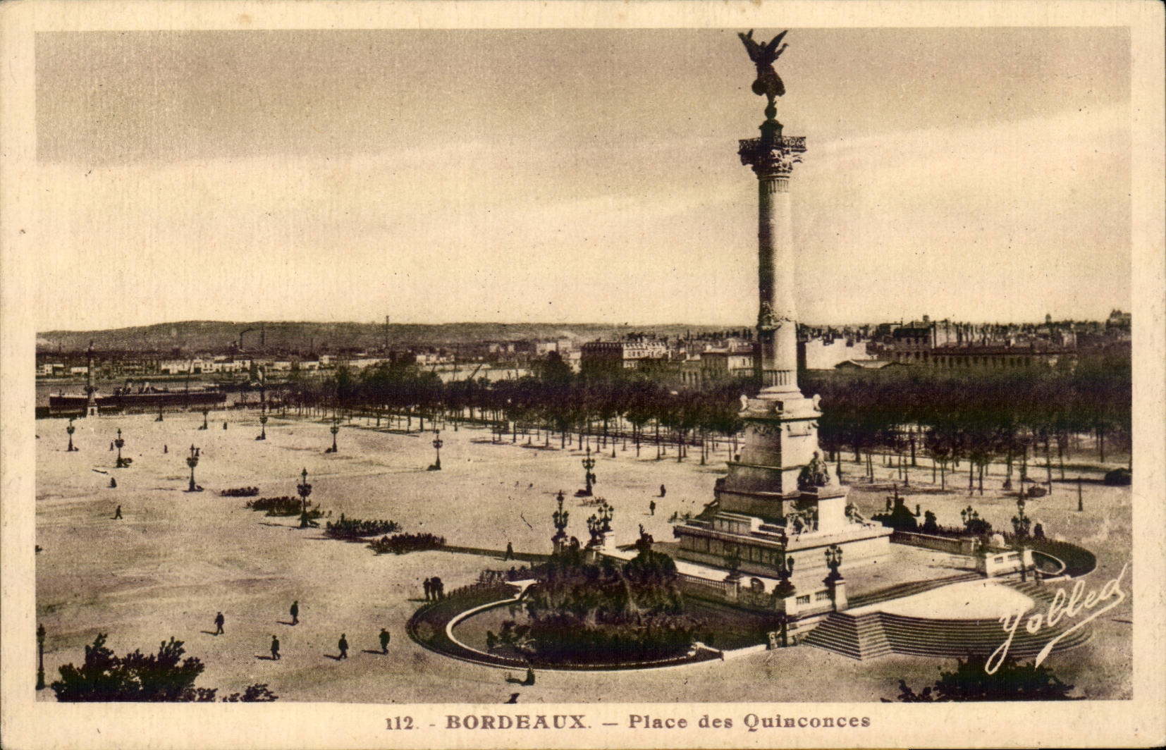 CPA Bordeaux Places Quincunxes