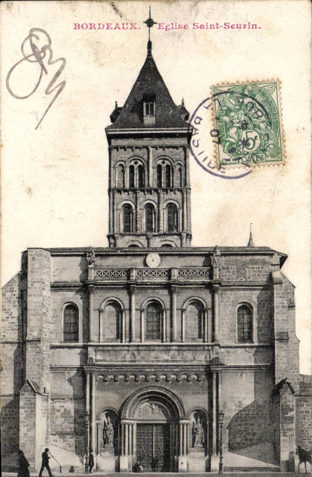 CPA Bordeaux Church Saint Seurin