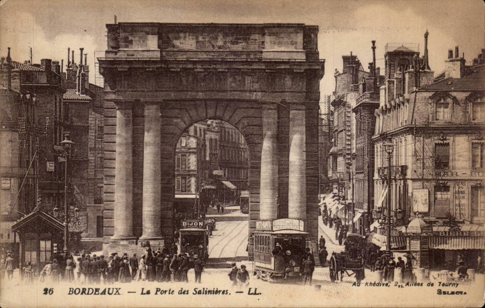 CPA Bordeaux the door of Salinieres