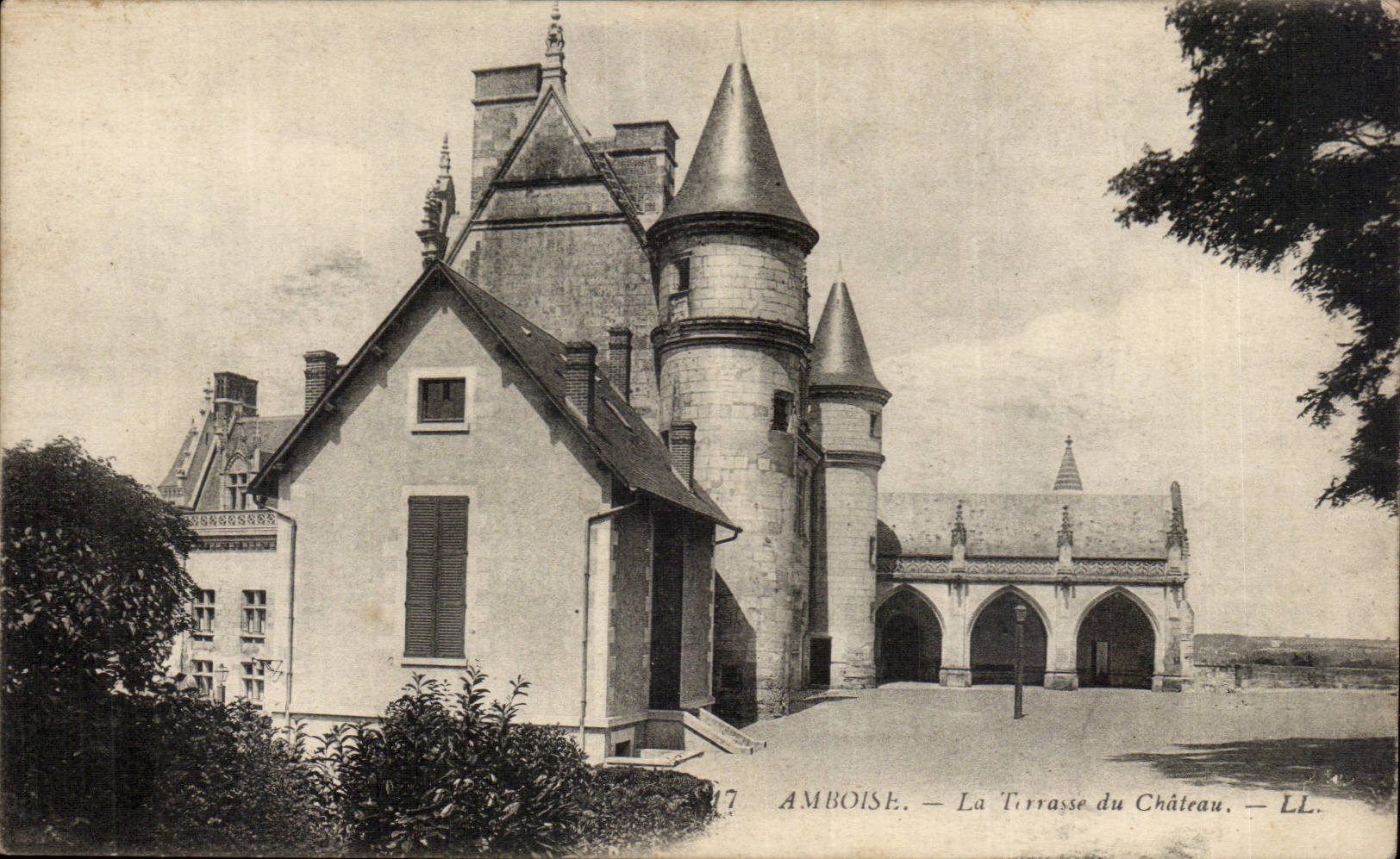CPA Amboise La terrasse du chateau 
