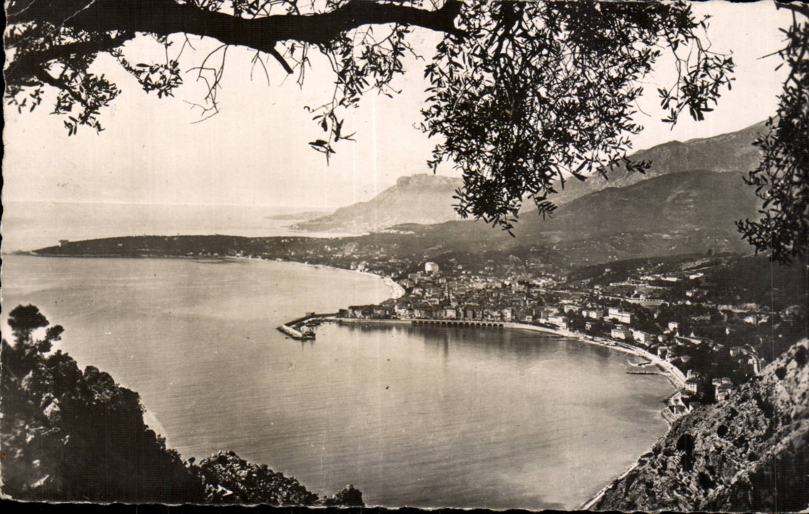 CPA Menton Seen from of the Italian border