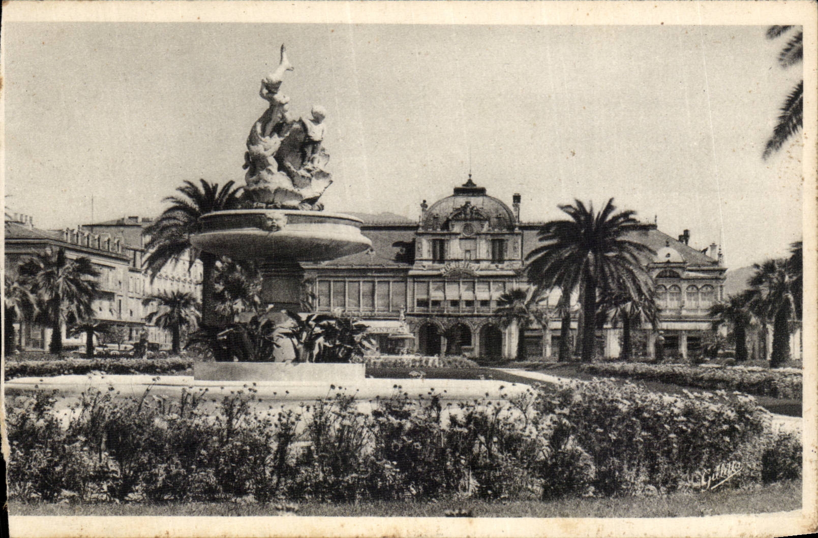 Nizza CPA das stadtische Kasino und die Garten Albert 1