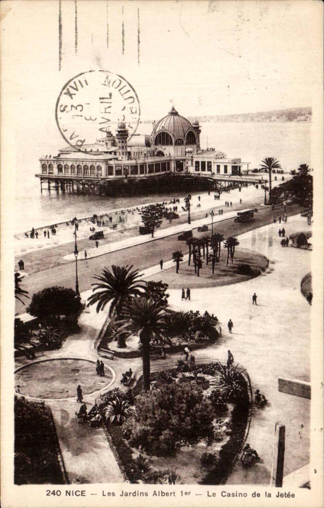 CPA Nizza Garten Albert das 1 Kasino des Piers