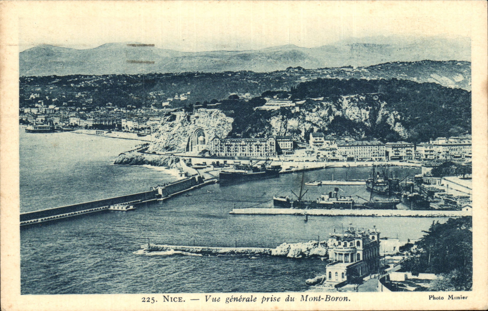 CPA die Nizza Ansicht vertreten von der Bor-Einfassung