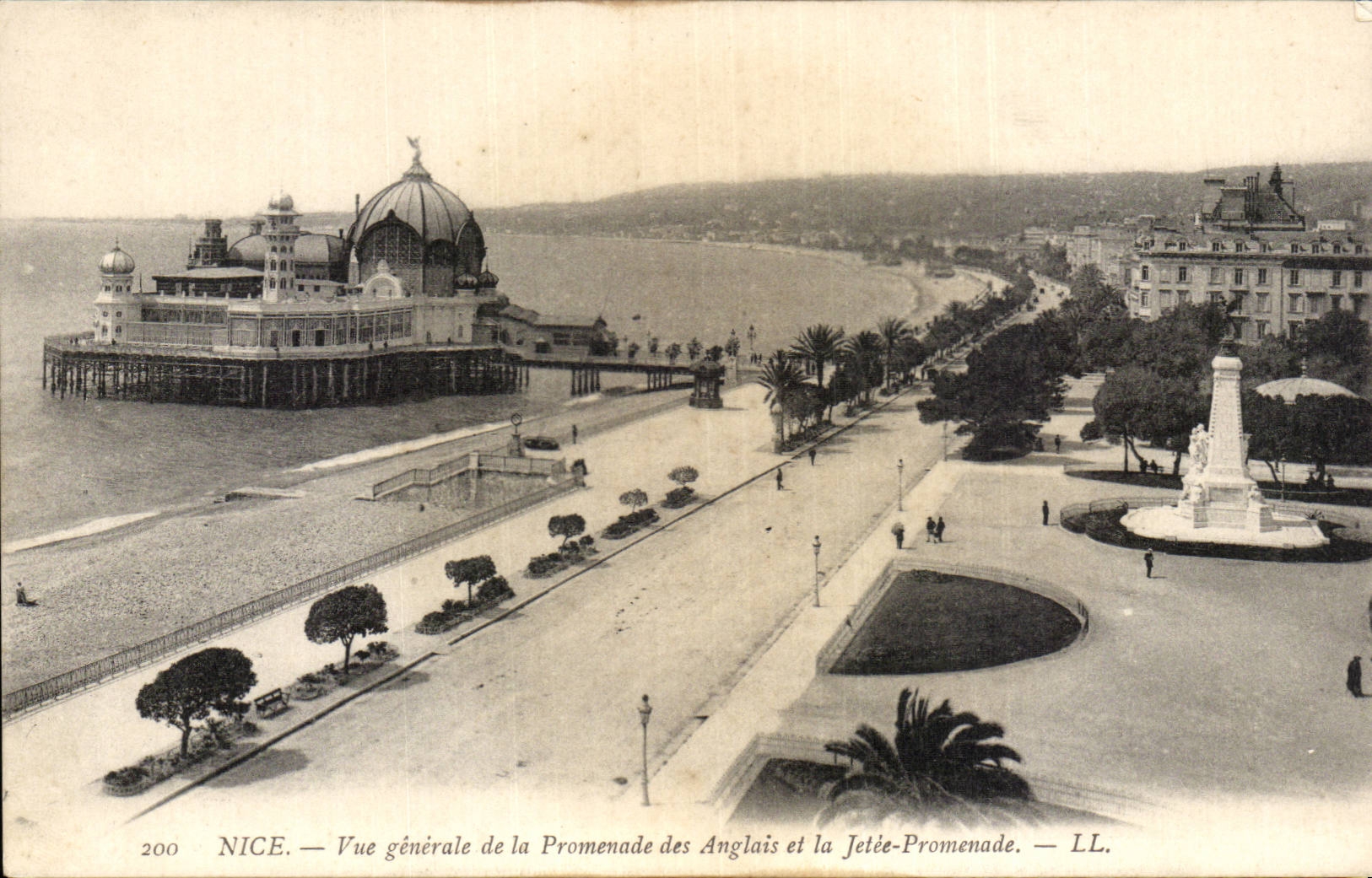 Nette CPA Ansicht des Wegs von Englisch und der Pier gehen