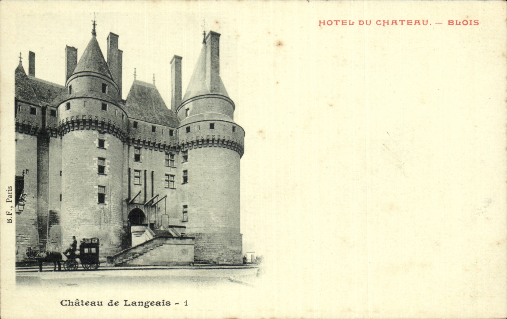CPA Langeais Le chateau Hotel du chateaau Blois