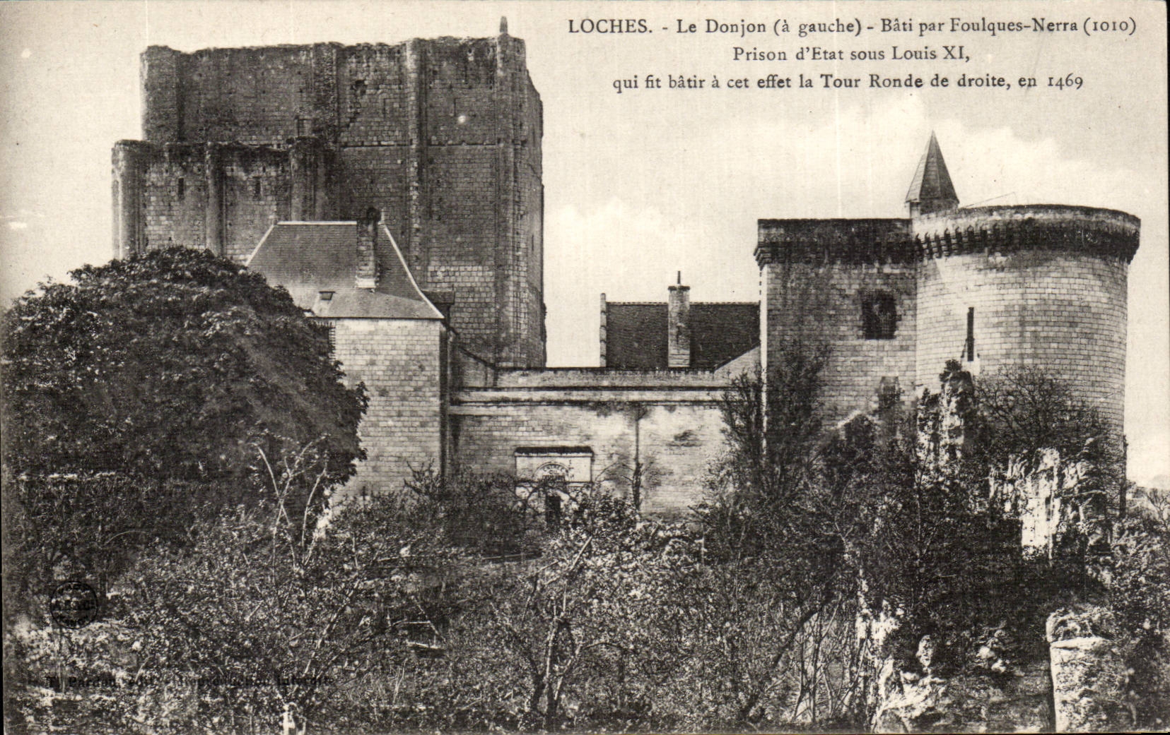 Loaches CPA the keep built by Foulques Nerra prison of state under Louis XI