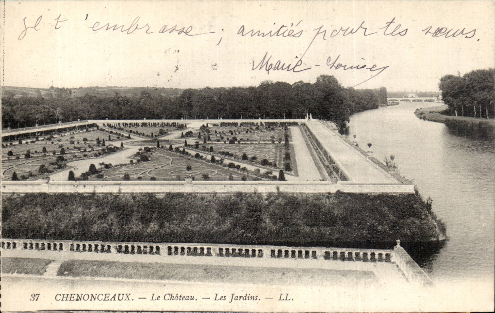 CPA Chateau de Chenonceaux Les jardins