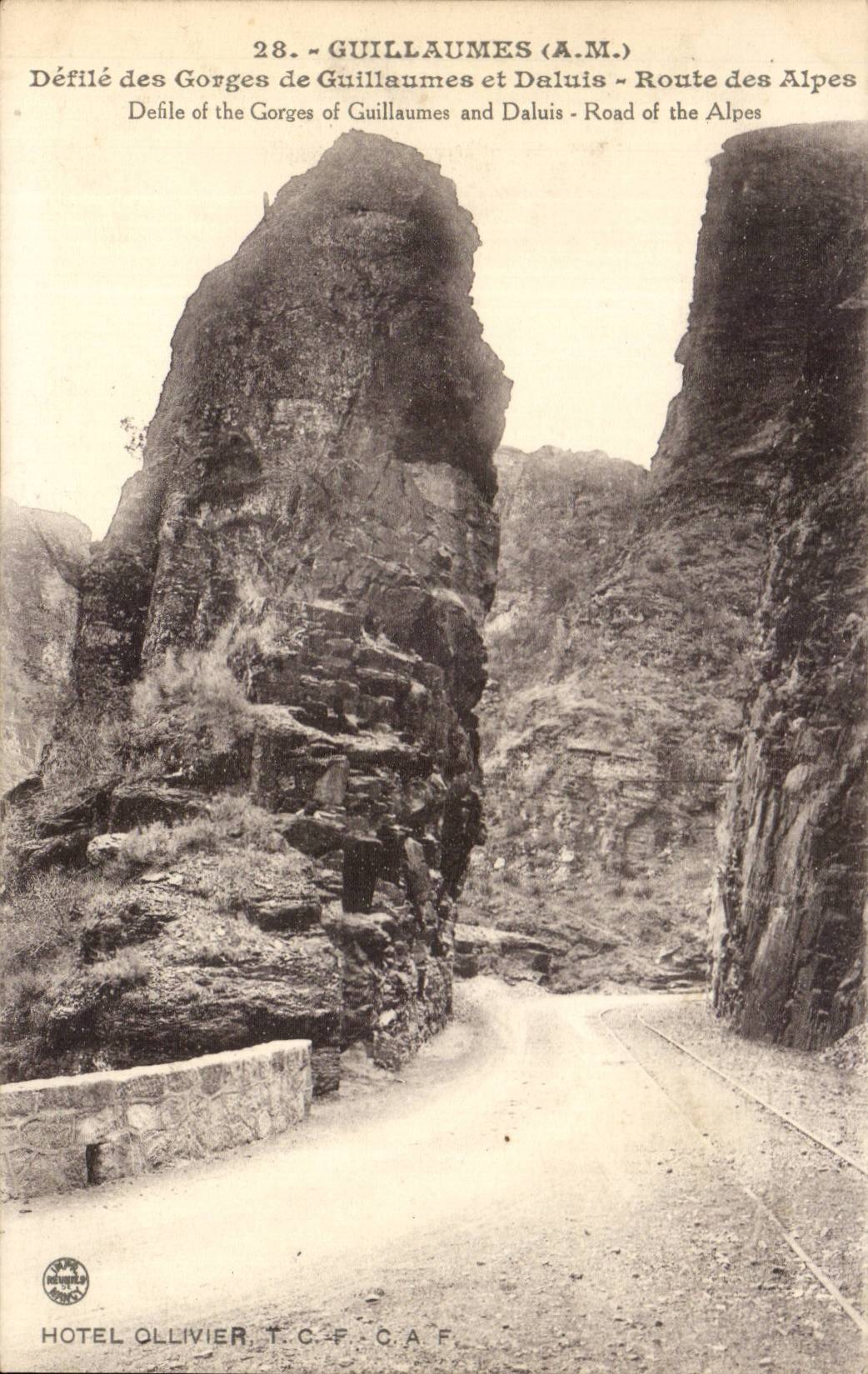 CPA Fugen losten von den Kehlen der Fugen und von der Daluis Strasse der Alpen auf
