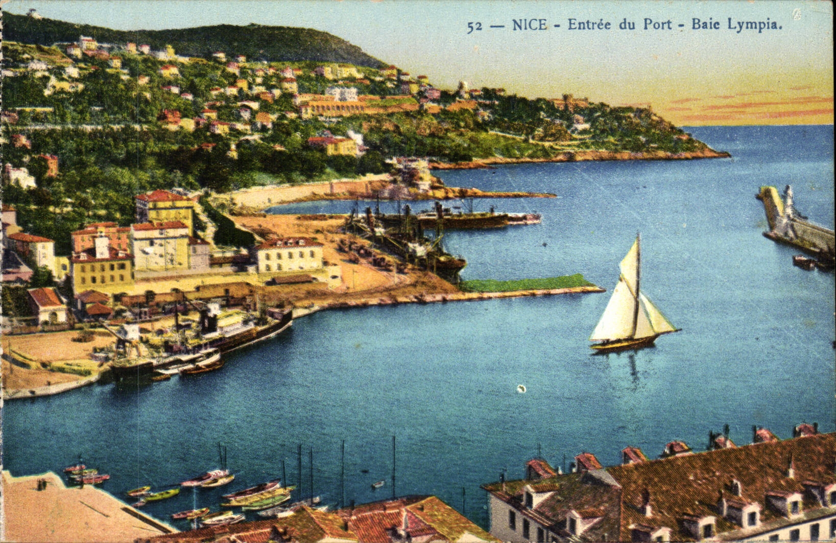 Nice CPA Entrance of the port Lympia Bay