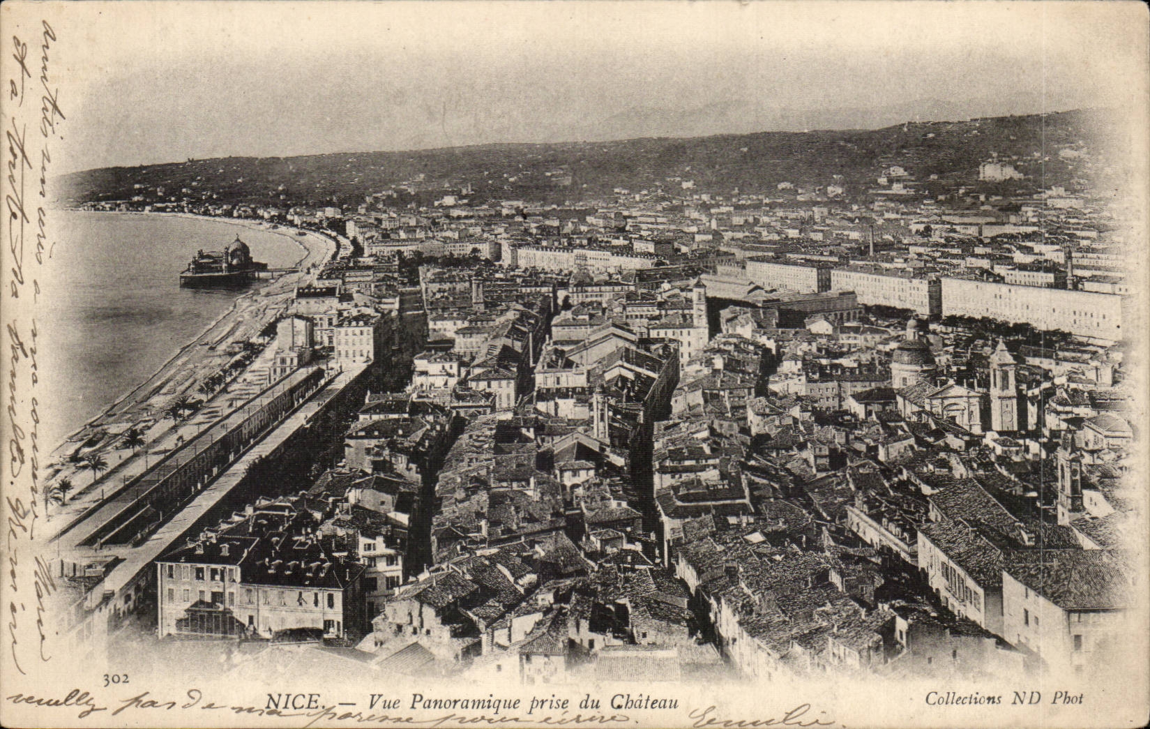 CPA Nice Panoramic View taken of the castle