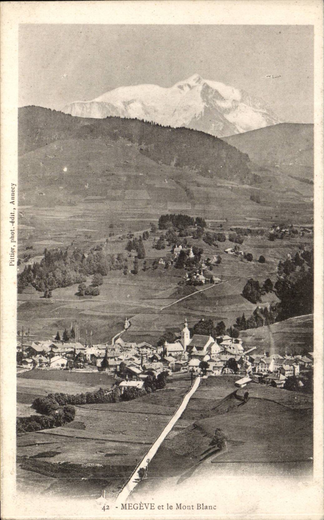 CPA Megeve et le mont Blanc