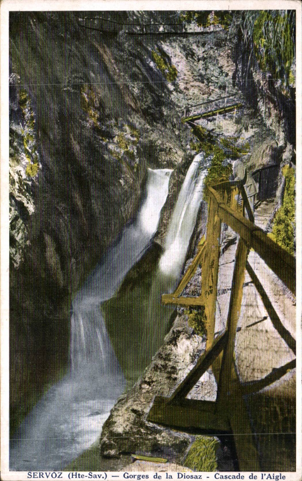 CPA Servoz Gorges of Diosaz Cascades of L '' eagle