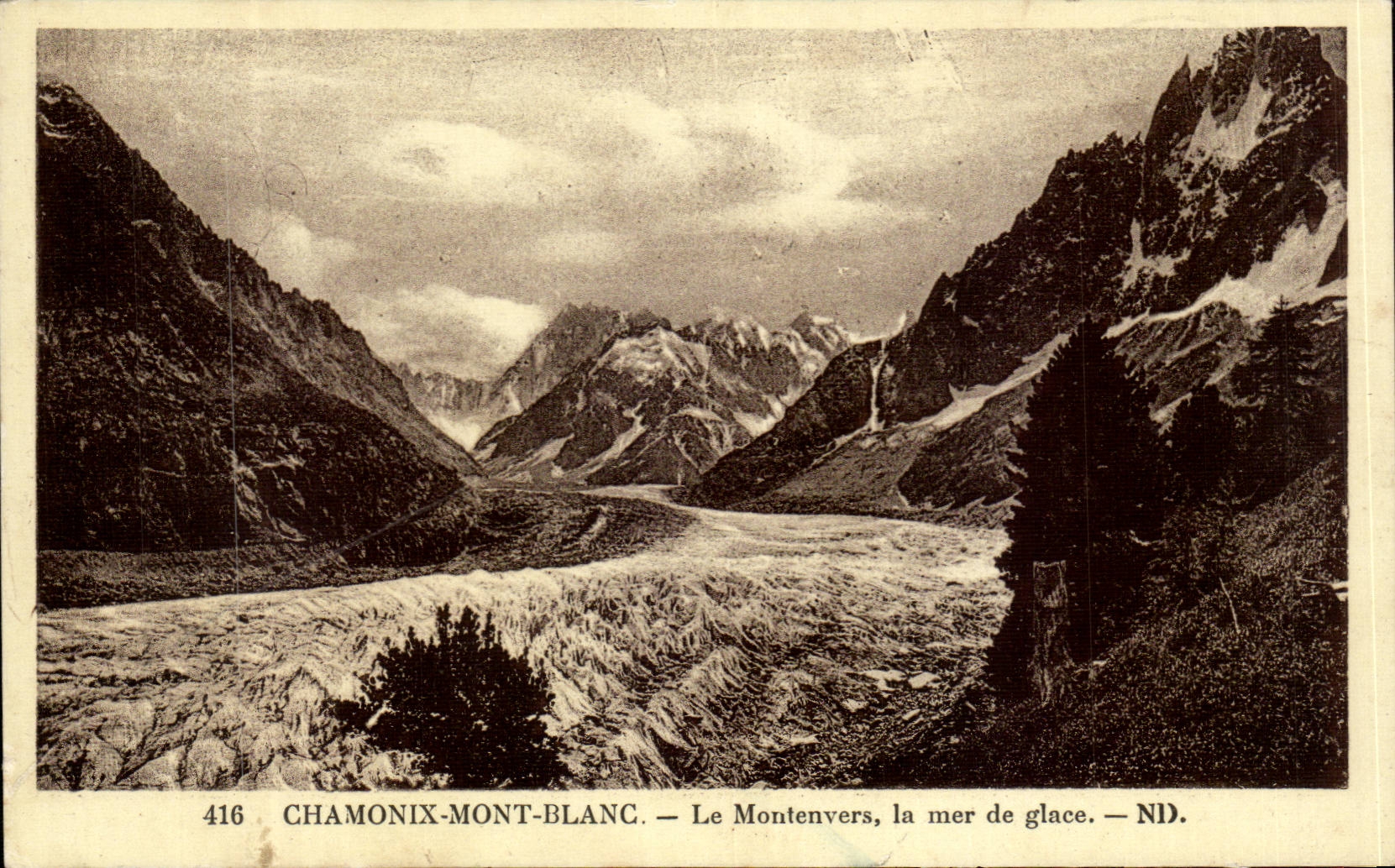 CPA Chamonix Mont Blanc Le montenvers la mer de glace