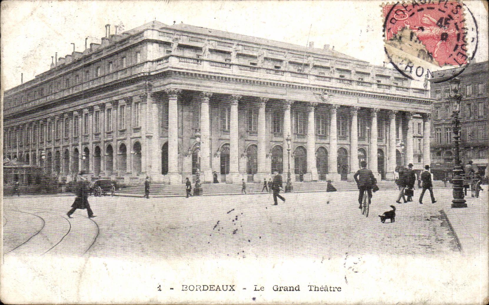 CPA Bordeaux the large theater