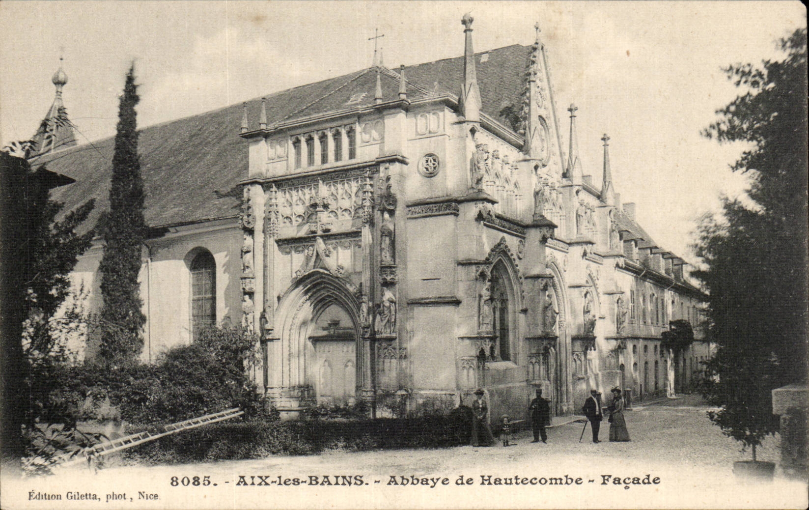 CPA Aix les Bains Abbey of Hautecombe Frontage