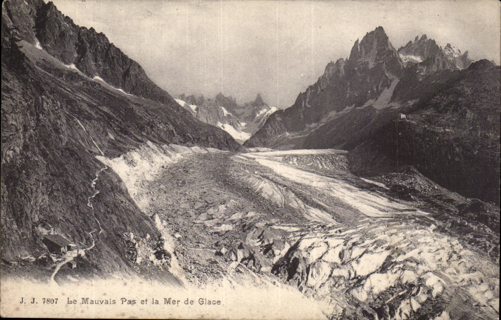 CPA Le mauvais pas et la mer de glace