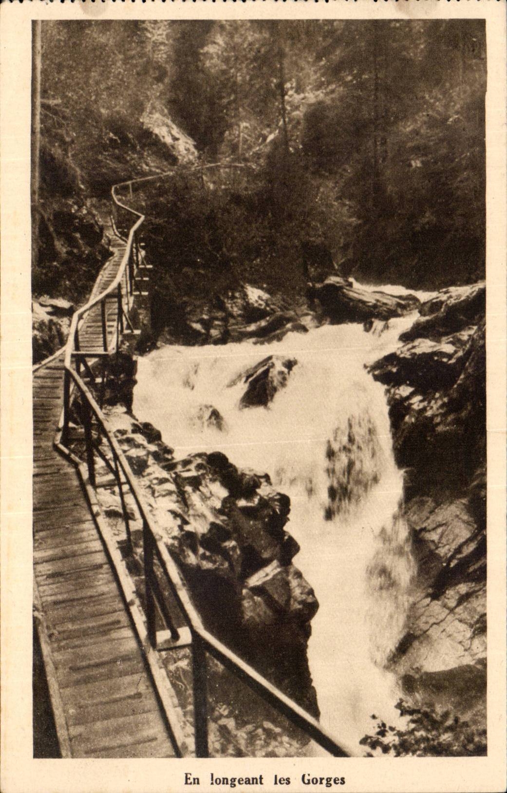 CPSM Falls of Diosaz Servoz close Chaonix